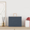 Paper Bags 250 pcs with Handles Blue 32x17x25 cm