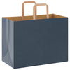 Paper Bags 250 pcs with Handles Blue 32x17x25 cm