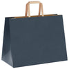 Paper Bags 250 pcs with Handles Blue 32x17x25 cm