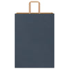 Paper Bags 250 pcs with Handles Blue 32x17x44 cm