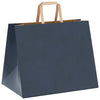 Paper Bags 250 pcs with Handles Blue 32x22x24 cm