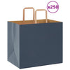 Paper Bags 250 pcs with Handles Blue 32x22x28 cm