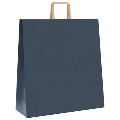 Paper Bags 250 pcs with Handles Blue 45x17x48 cm