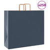 Paper Bags 250 pcs with Handles Blue 54x15x49 cm