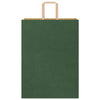 Paper Bags 50 pcs with Handles Green 32x17x44 cm