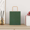 Paper Bags 250 pcs with Handles Green 18x8x22 cm