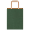 Paper Bags 250 pcs with Handles Green 18x8x22 cm