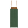 Paper Bags 250 pcs with Handles Green 18x8x22 cm