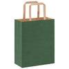 Paper Bags 250 pcs with Handles Green 18x8x22 cm