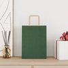 Paper Bags 250 pcs with Handles Green 21x11x28 cm