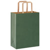 Paper Bags 250 pcs with Handles Green 21x11x28 cm