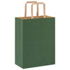 Paper Bags 250 pcs with Handles Green 21x11x28 cm