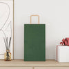 Paper Bags 250 pcs with Handles Green 21x11x36 cm