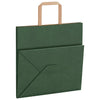 Paper Bags 250 pcs with Handles Green 26x17x25 cm
