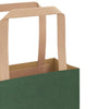Paper Bags 250 pcs with Handles Green 32x17x44 cm