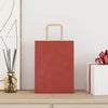 Paper Bags 50 pcs with Handles Red 21x11x28 cm
