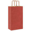 Paper Bags 50 pcs with Handles Red 21x11x36 cm