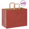 Paper Bags 50 pcs with Handles Red 32x17x25 cm