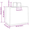 Paper Bags 50 pcs with Handles Red 32x17x25 cm