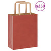 Paper Bags 250 pcs with Handles Red 18x8x22 cm