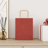 Paper Bags 250 pcs with Handles Red 18x8x22 cm