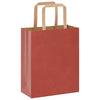 Paper Bags 250 pcs with Handles Red 18x8x22 cm