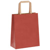 Paper Bags 250 pcs with Handles Red 18x8x22 cm