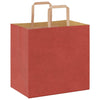 Paper Bags 250 pcs with Handles Red 26x17x25 cm