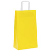 Paper Bags 50 pcs with Handles Yellow 21x11x36 cm