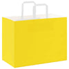 Paper Bags 50 pcs with Handles Yellow 32x17x25 cm