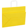 Paper Bags 50 pcs with Handles Yellow 32x17x25 cm