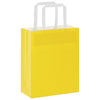 Paper Bags 250 pcs with Handles Yellow 18x8x22 cm