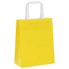 Paper Bags 250 pcs with Handles Yellow 18x8x22 cm