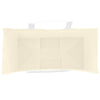 Paper Bags 250 pcs with Handles Yellow 18x8x22 cm
