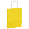 Paper Bags 250 pcs with Handles Yellow 18x8x22 cm