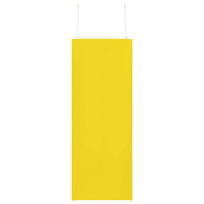 Paper Bags 250 pcs with Handles Yellow 32x17x44 cm