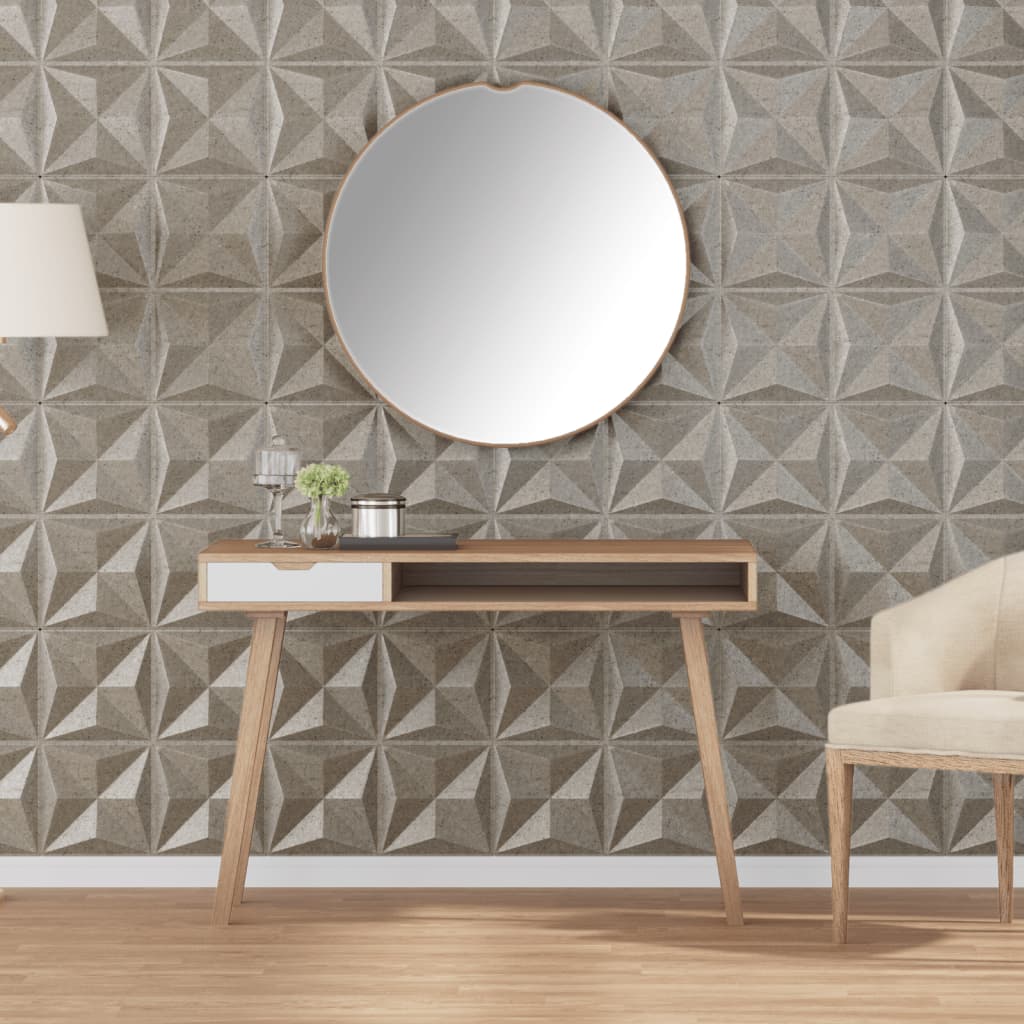 Wall Panels 24 pcs Beton 50x50 cm XPS 6 m² Origami