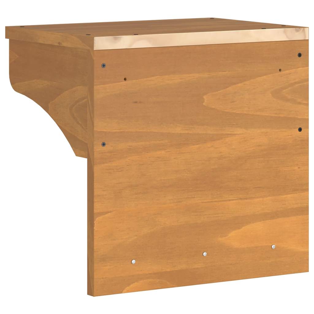 Wall-mounted Coat Rack SANDNES 43x30x42 cm Solid Wood Pine