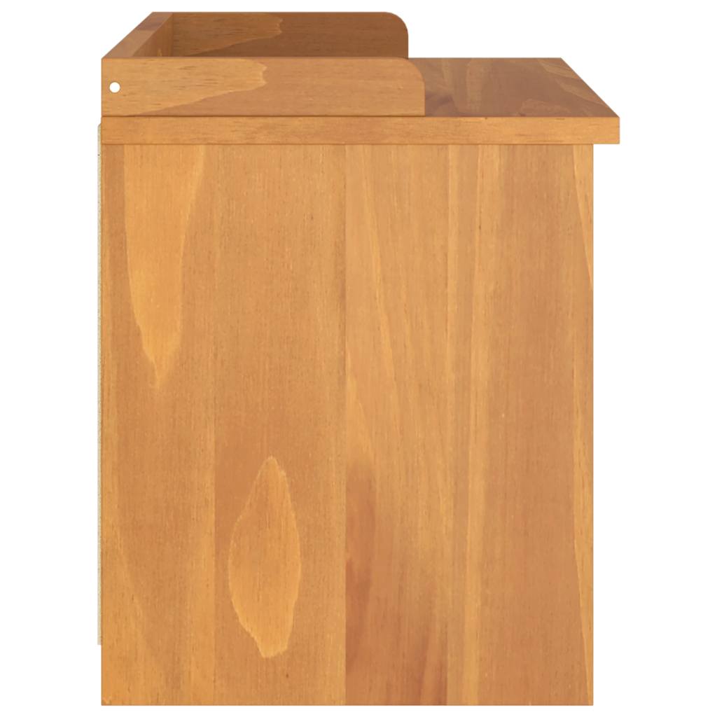 Hallway Bench SANDNES 87x40x50 cm Solid Wood Pine