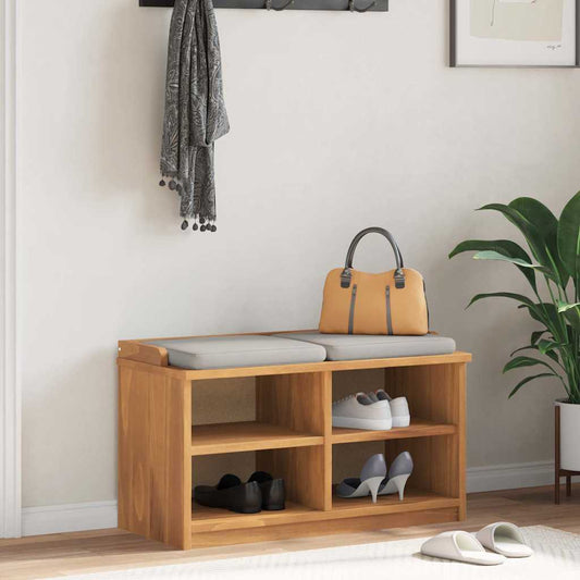 Hallway Bench SANDNES 87x40x50 cm Solid Wood Pine