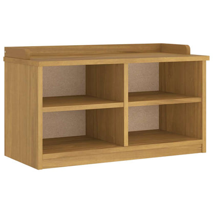 Hallway Bench SANDNES 87x40x50 cm Solid Wood Pine