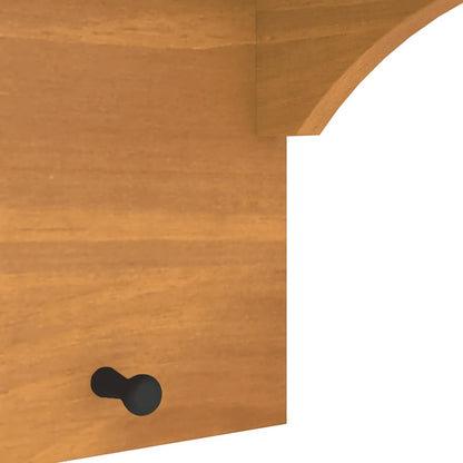 Wall-mounted Coat Rack SANDNES 87x30x42 cm Solid Wood Pine