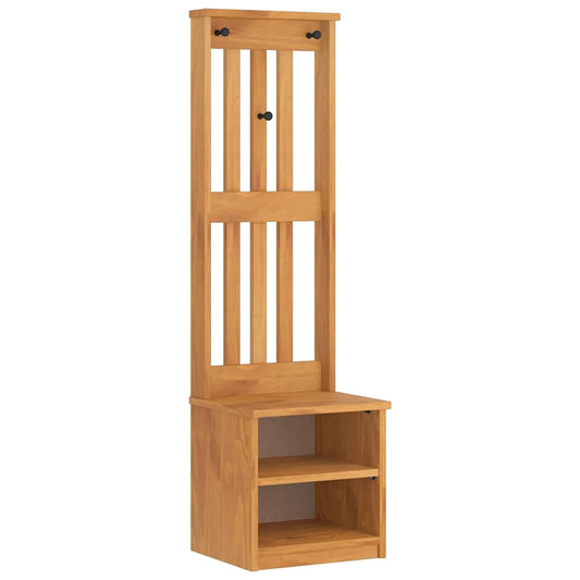 Hall Tree SANDNES 45x40x159.5 cm Solid Wood Pine