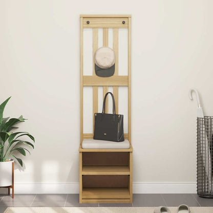 Hall Tree SANDNES 45x40x159.5 cm Solid Wood Pine