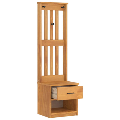 Hall Tree SANDNES 45x40x159.5 cm Solid Wood Pine