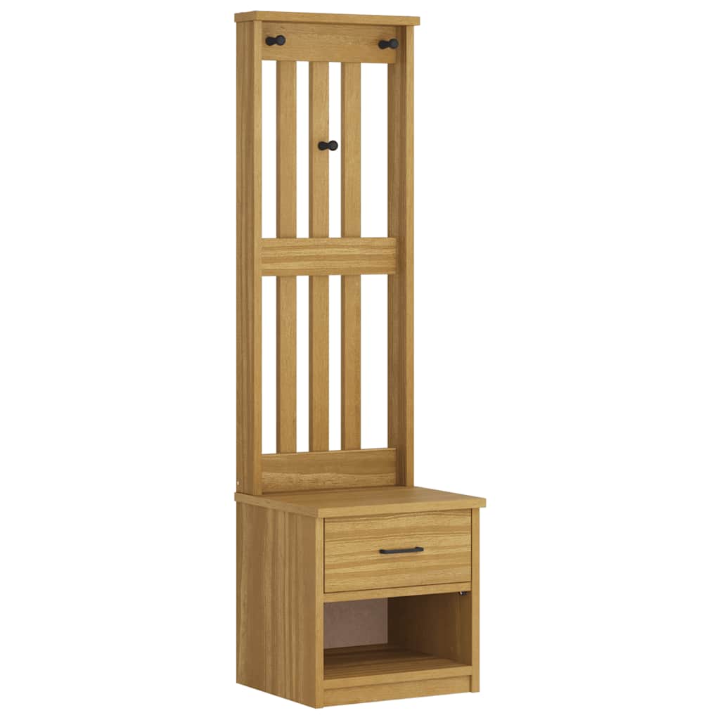 Hall Tree SANDNES 45x40x159.5 cm Solid Wood Pine