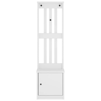 Hall Tree SANDNES White 45x40x159.5 cm Solid Wood Pine