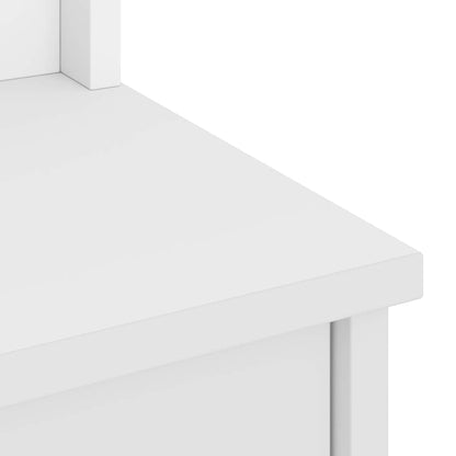 Hall Tree SANDNES White 45x40x159.5 cm Solid Wood Pine