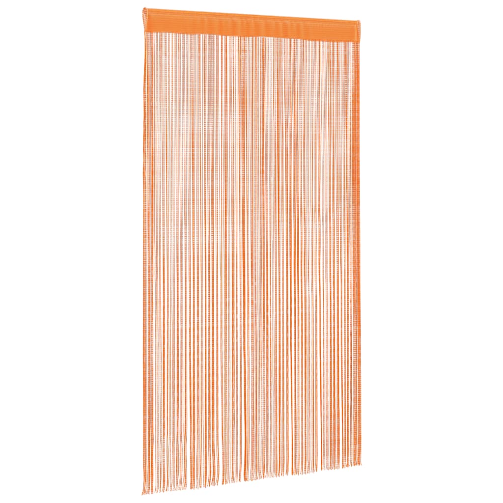 String Curtains 2 pcs Orange 140x250 cm
