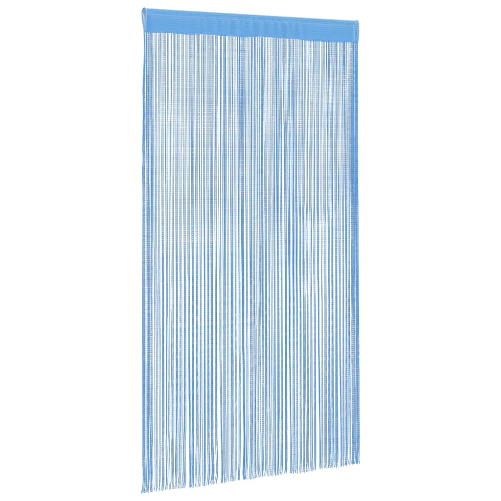 String Curtains 2 pcs Light Blue 100x250 cm